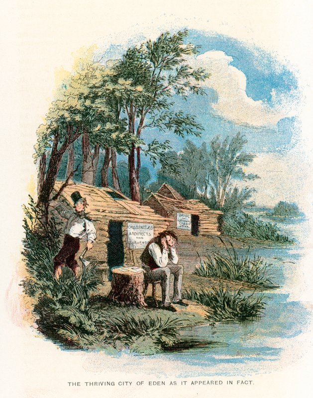 Illustration for Martin Chuzzlewit by Hablot Knight Browne