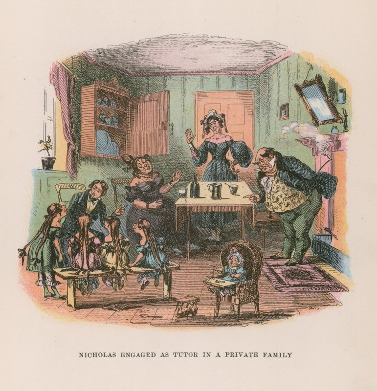 Illustration for Nicholas Nickleby by Hablot Knight Browne