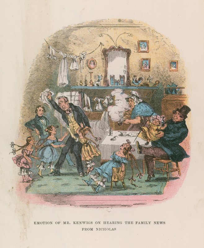 Illustration for Nicholas Nickleby by Hablot Knight Browne