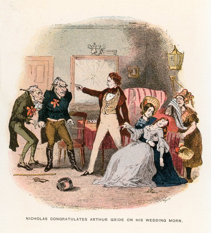 Illustration for Nicholas Nickleby by Hablot Knight Browne