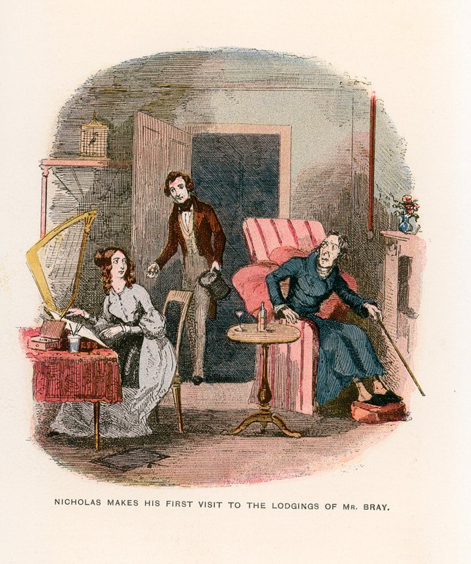 Illustration for Nicholas Nickleby by Hablot Knight Browne
