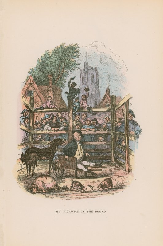 Illustration for Pickwick Papers by Hablot Knight Browne