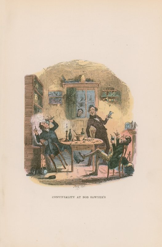 Illustration for Pickwick Papers by Hablot Knight Browne