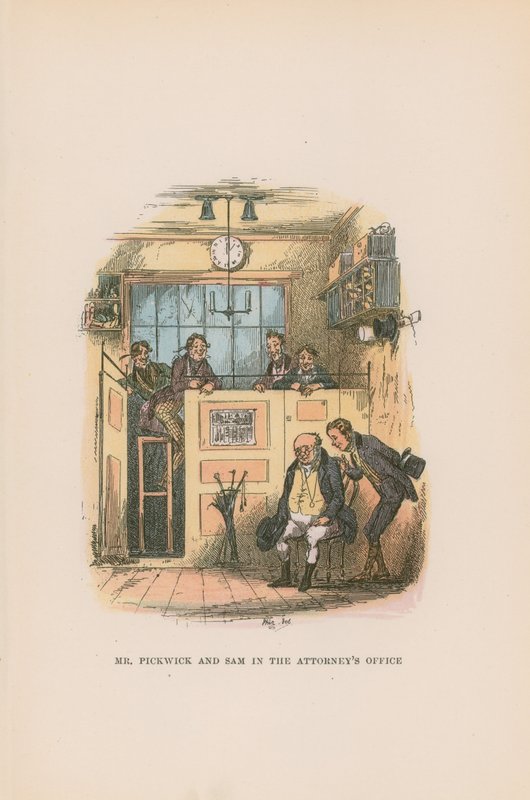 Illustration for Pickwick Papers by Hablot Knight Browne