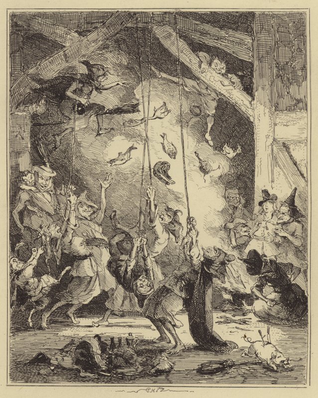 Meeting of Witches by Hablot Knight Browne