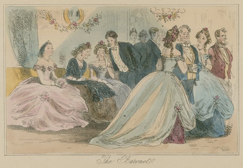 The Baronet by Hablot Knight Browne