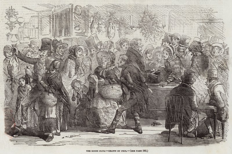 The Goose Club by Hablot Knight Browne