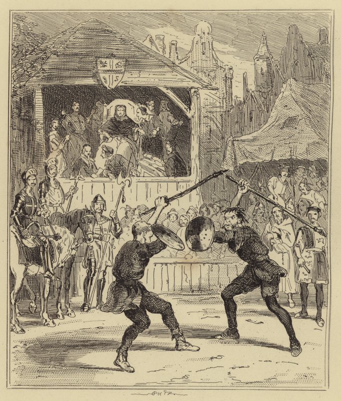 Trial by Battle by Hablot Knight Browne
