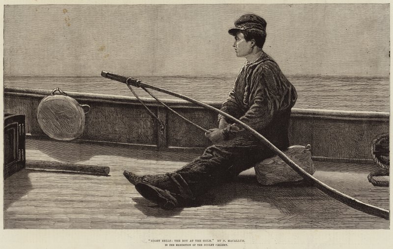 Eight Bells, the Boy at the Helm by Hamilton Macallum