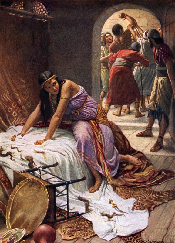 Delilah (Colour Lithograph) by Harold Copping