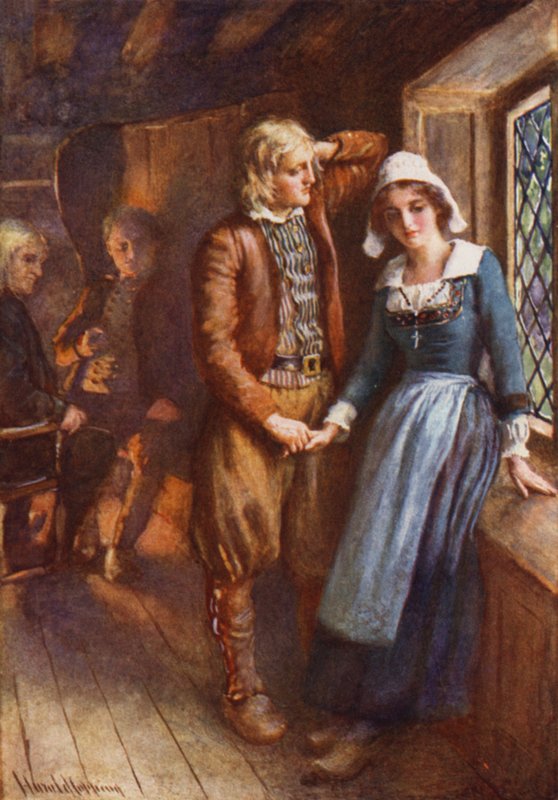 Gabriel and Evangeline by Harold Copping