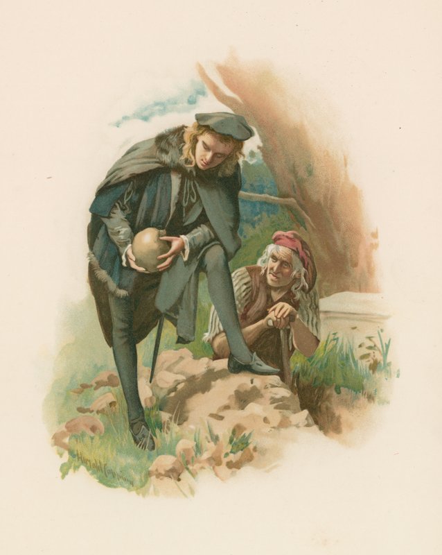 Hamlet - Graveyard Scene by Harold Copping