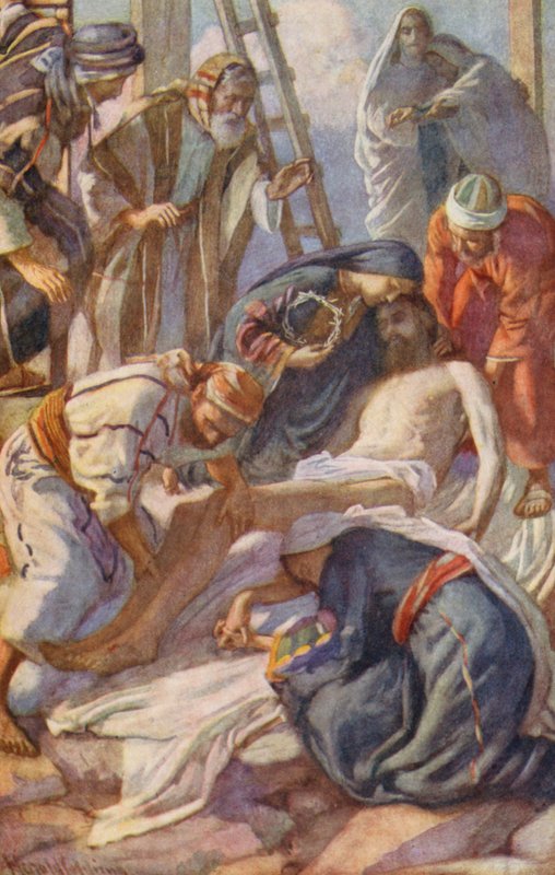 At the Cross by Harold Copping