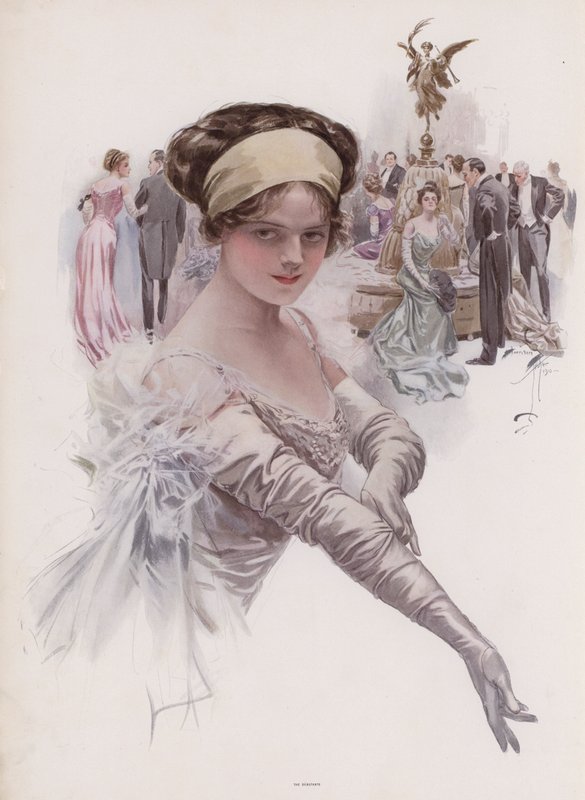 Debutante at a Ball by Harrison Fisher