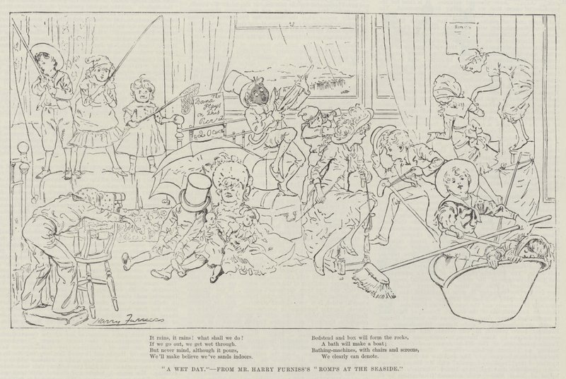 A Wet Day by Harry Furniss