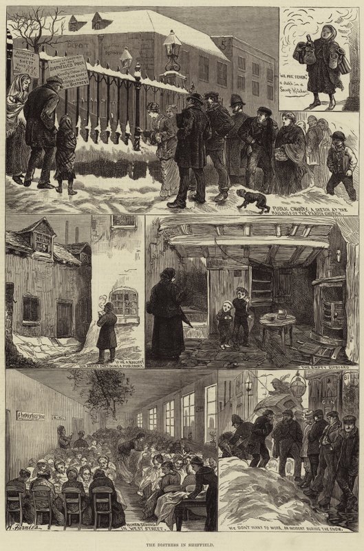 The Distress in Sheffield by Harry Furniss