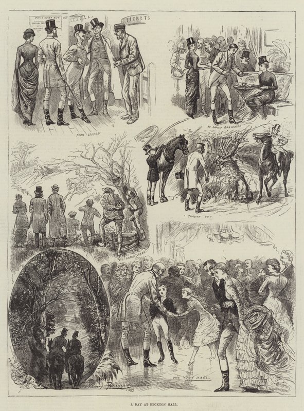 A Day at Beckton Hall by Harry Furniss