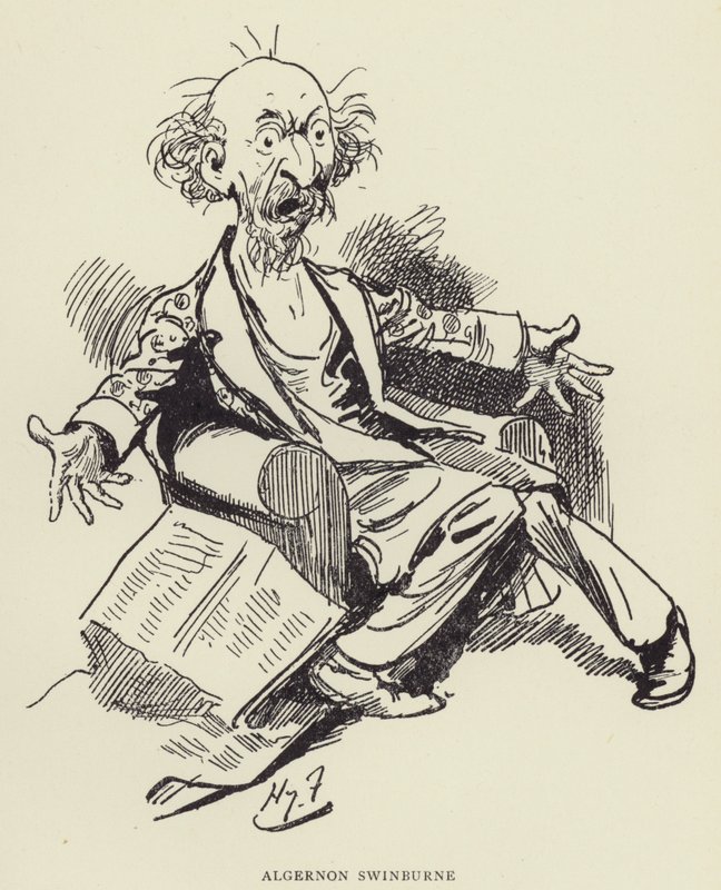 Algernon Swinburne by Harry Furniss