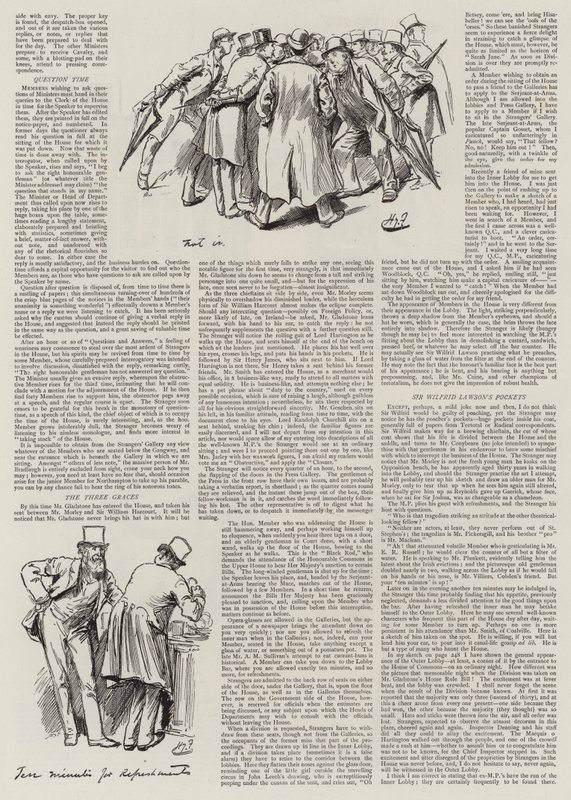 Life in Parliament, Strangers in the House by Harry Furniss