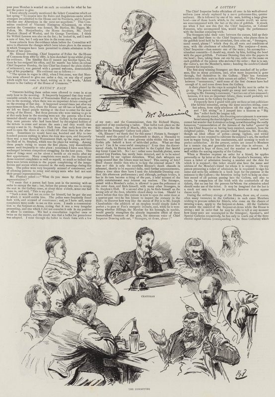 Life in Parliament, Strangers in the House by Harry Furniss