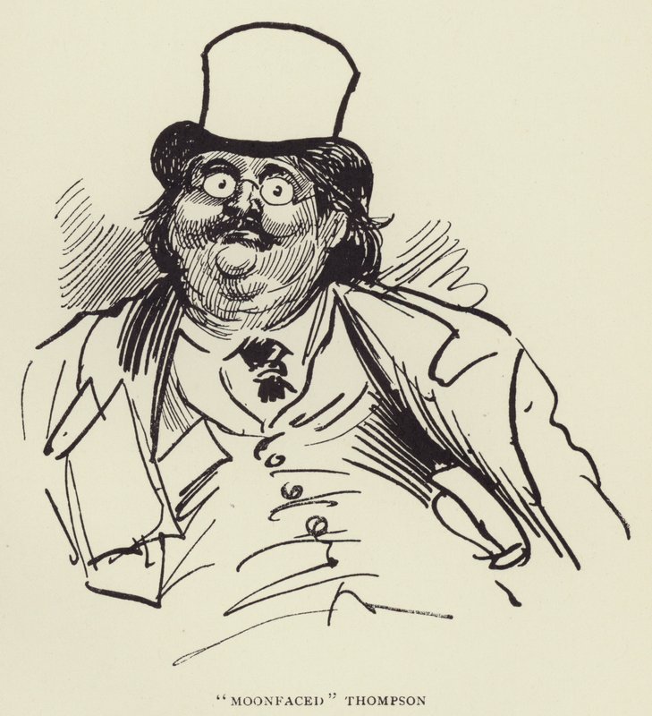 Moonfaced Thompson by Harry Furniss