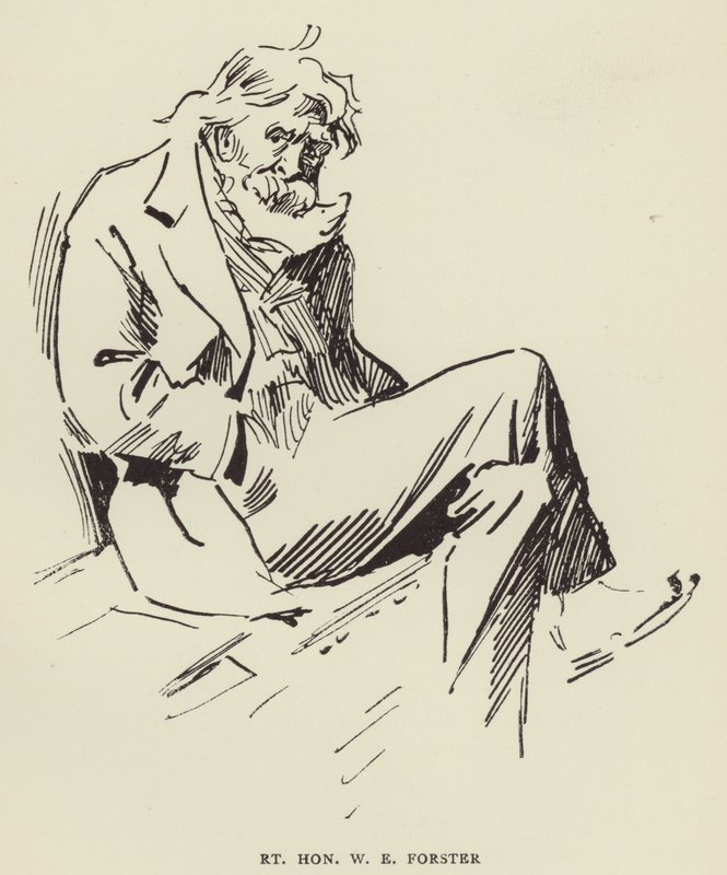 Right Honourable W E Forster by Harry Furniss
