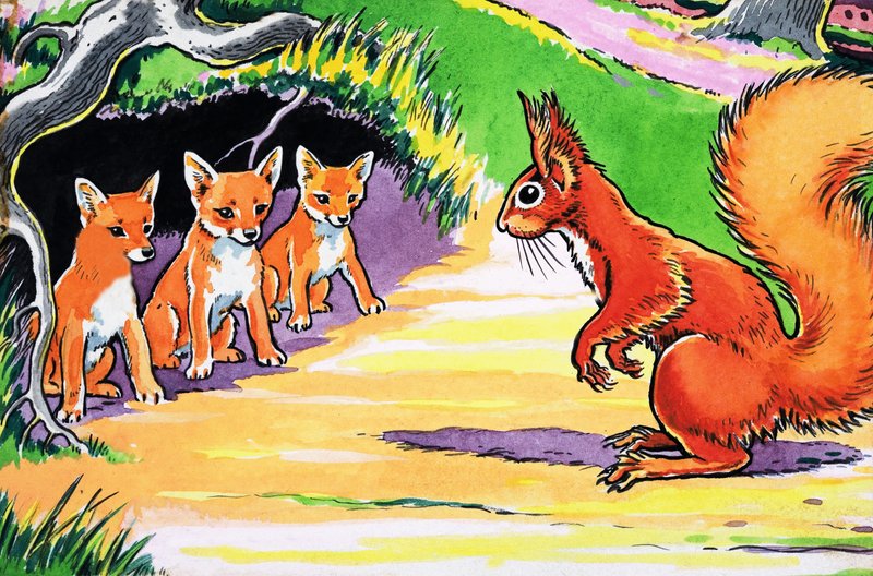 Little Red Squirrel by Harry M. Pettit