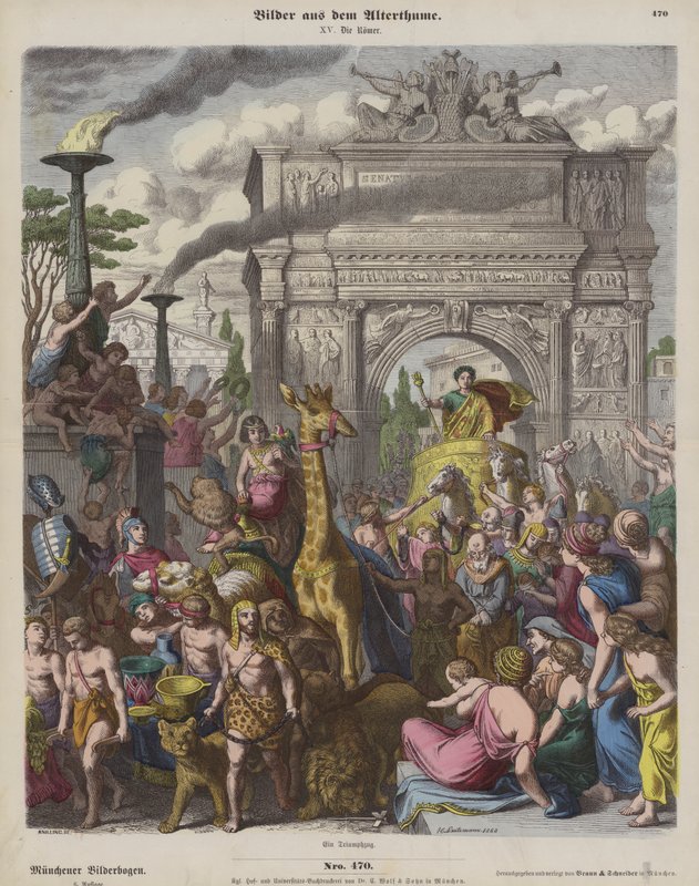 A Roman triumph by Heinrich Leutemann