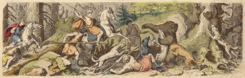 Hunting Bears in Ancient Greece by Heinrich Leutemann