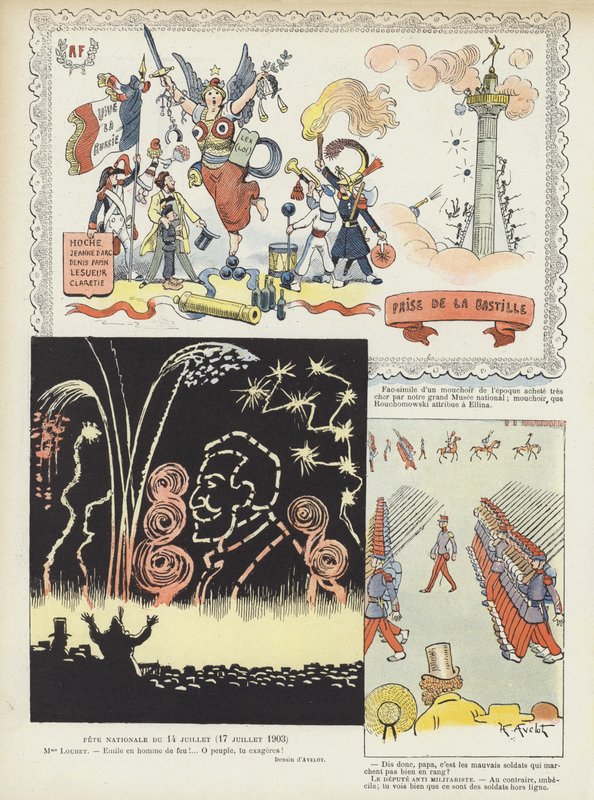 Bastille Day (Illustration for Le Rire) by Henri Avelot