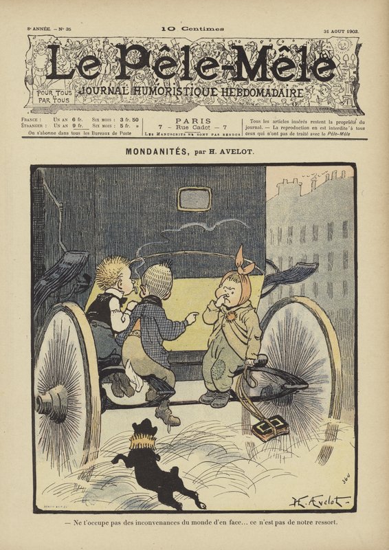Socialites. Illustration for Le Pele-Mele, 1902 by Henri Avelot