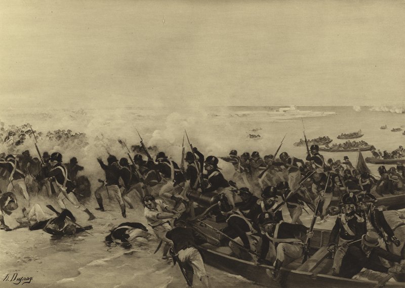 Battle of Aboukir, 1801 by Henri Louis Dupray