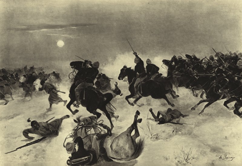 Battle of Kassassin, 1882 by Henri Louis Dupray