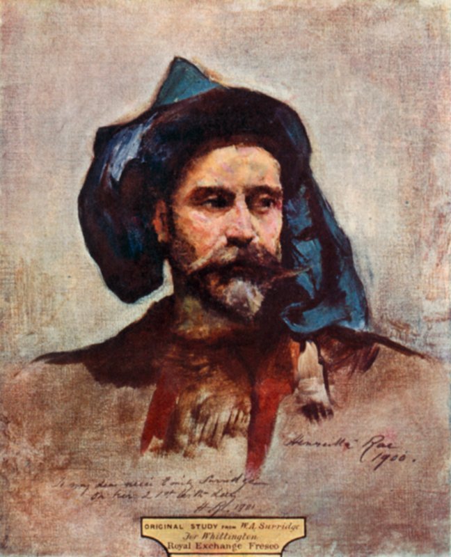 Study for the Head of Whittington by Henrietta Rae
