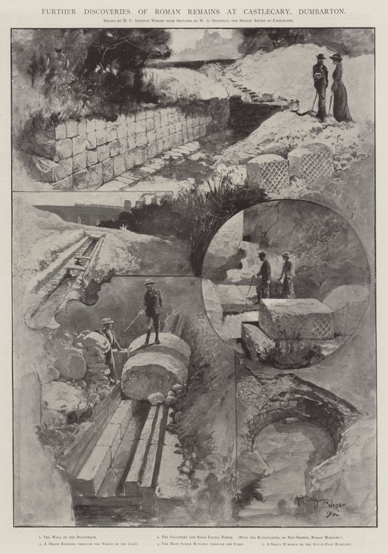 Further Discoveries of Roman Remains at Castlecary, Dumbarton by Henry Charles Seppings Wright