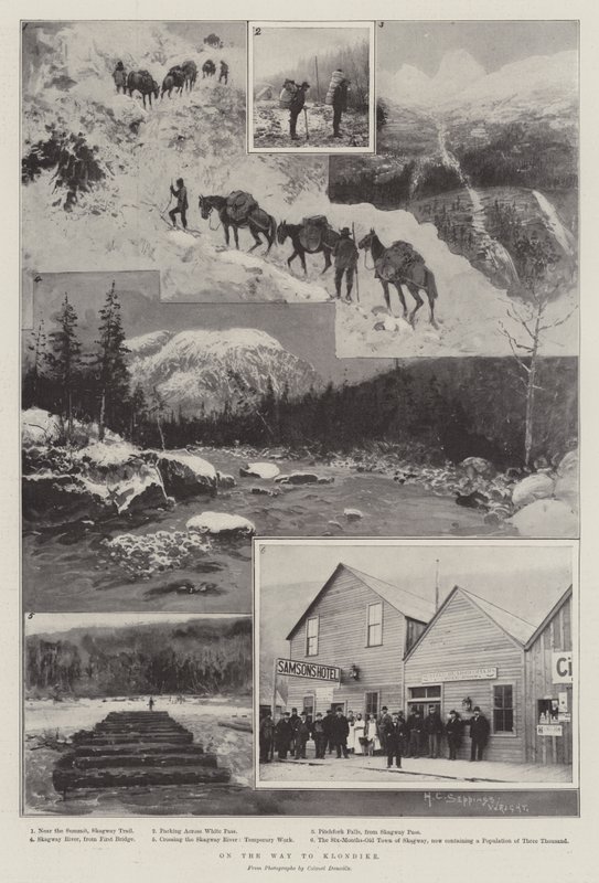 On the Way to Klondike by Henry Charles Seppings Wright