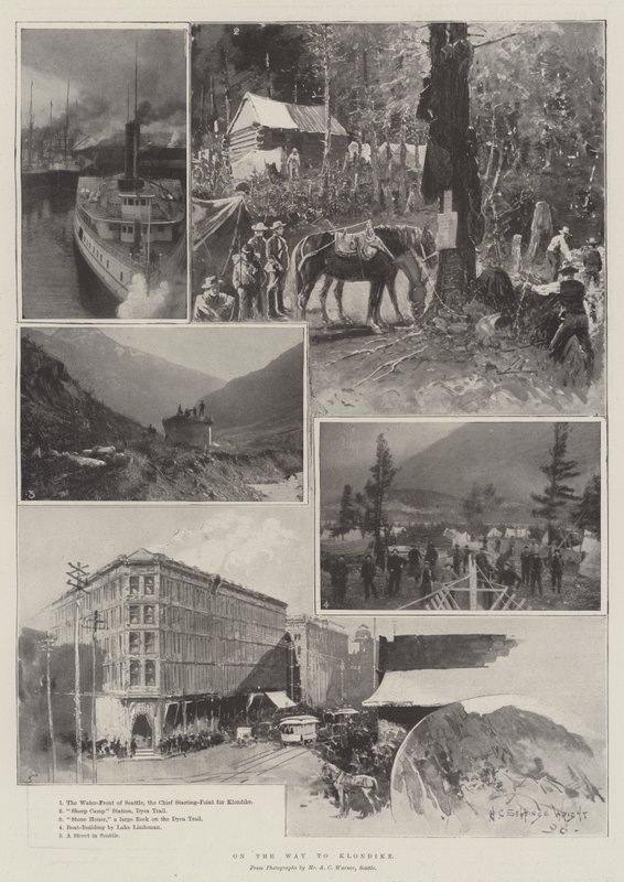 On the Way to Klondike by Henry Charles Seppings Wright
