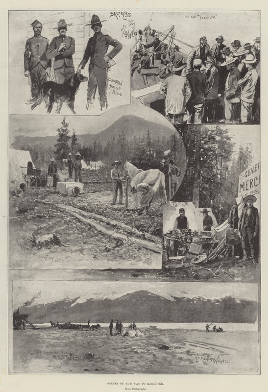 Scenes on the Way to Klondike by Henry Charles Seppings Wright