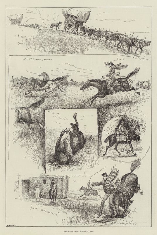 Sketches from Buenos Ayres by Henry Charles Seppings Wright