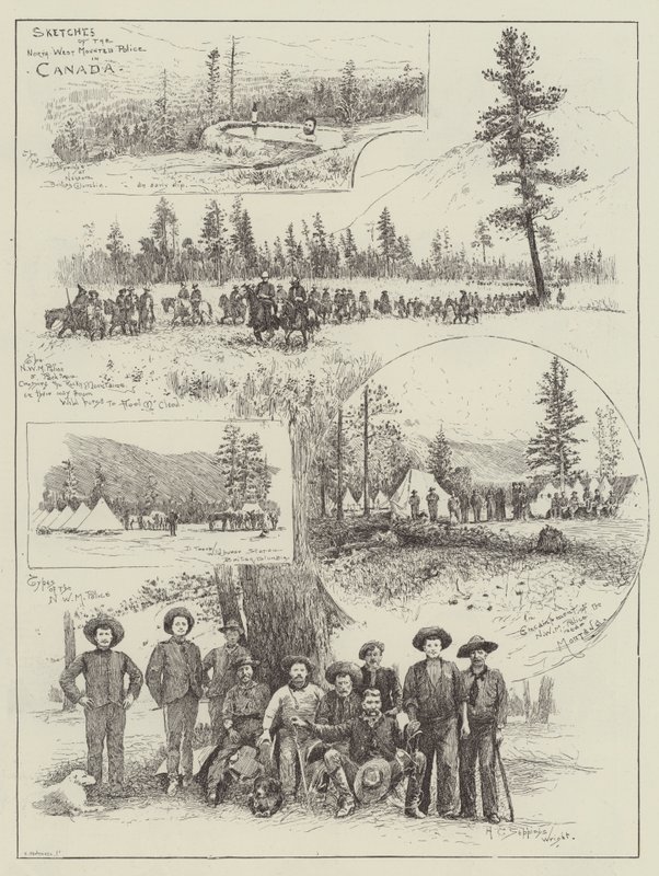 Sketches of the North-West Mounted Police in Canada by Henry Charles Seppings Wright