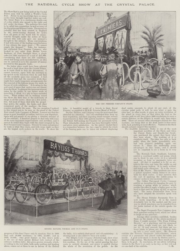 The National Cycle Show at the Crystal Palace by Henry Charles Seppings Wright