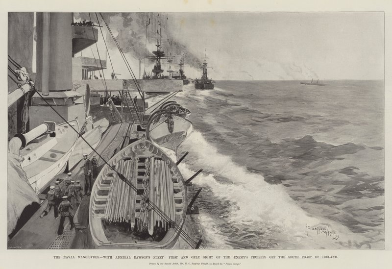 The Naval Manoeuvres, with Admiral Rawson