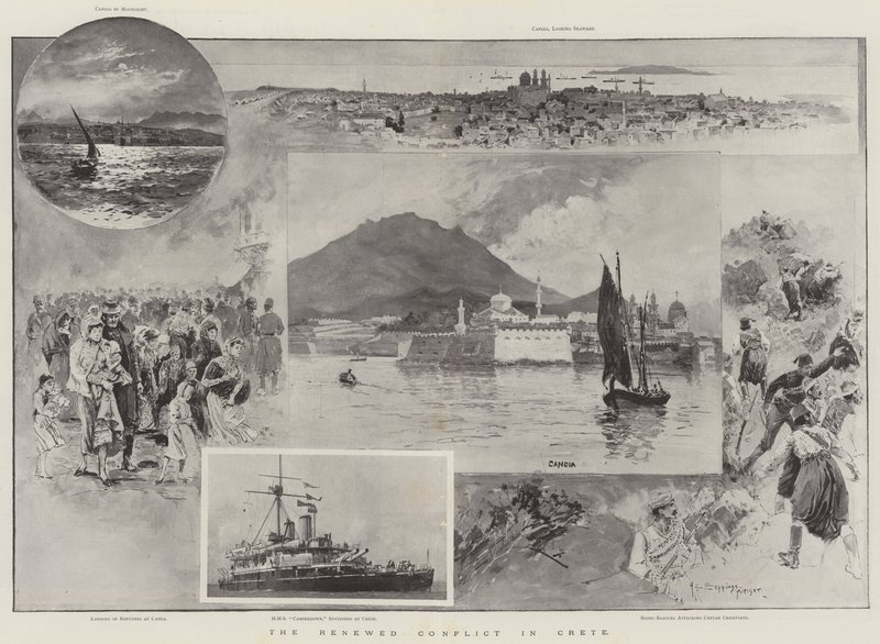 The Renewed Conflict in Crete by Henry Charles Seppings Wright