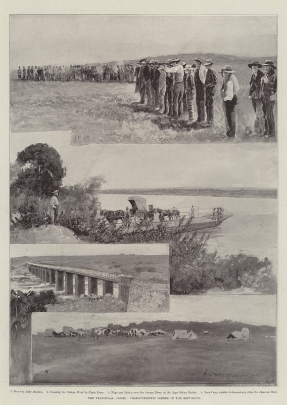The Transvaal Crisis, Characteristic Scenes in the Republics by Henry Charles Seppings Wright