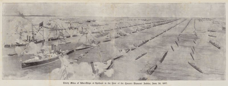 Thirty Miles of War-Ships at Spithead in the Year of the Queen