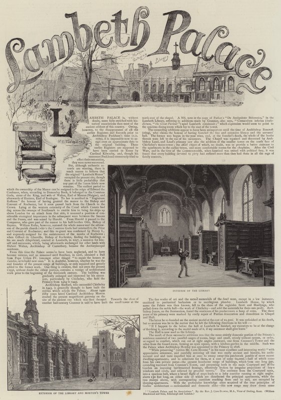 Lambeth Palace by Henry Edward Tidmarsh
