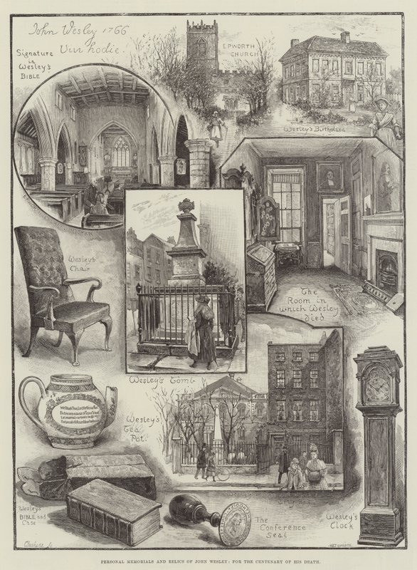 Personal Memorials and Relics of John Wesley, for the Centenary of his Death by Henry Edward Tidmarsh