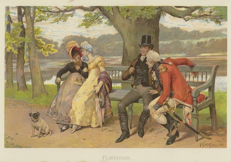 Flirtation by Henry Gillard Glindoni