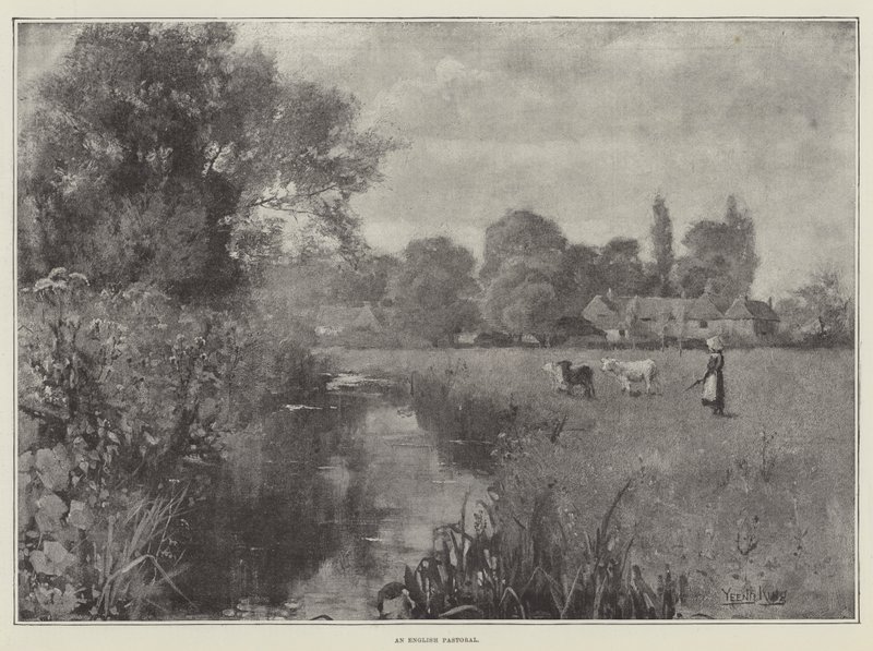 An English Pastoral by Henry John Yeend King