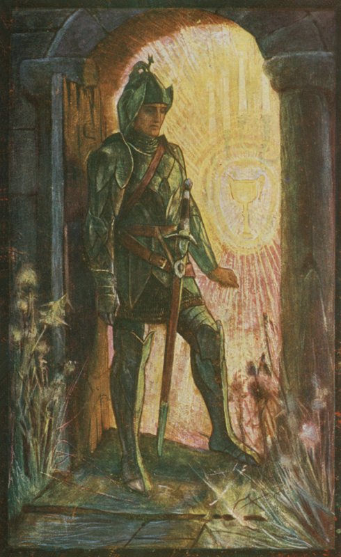 Lancelot at the Chapel by Henry Justice Ford